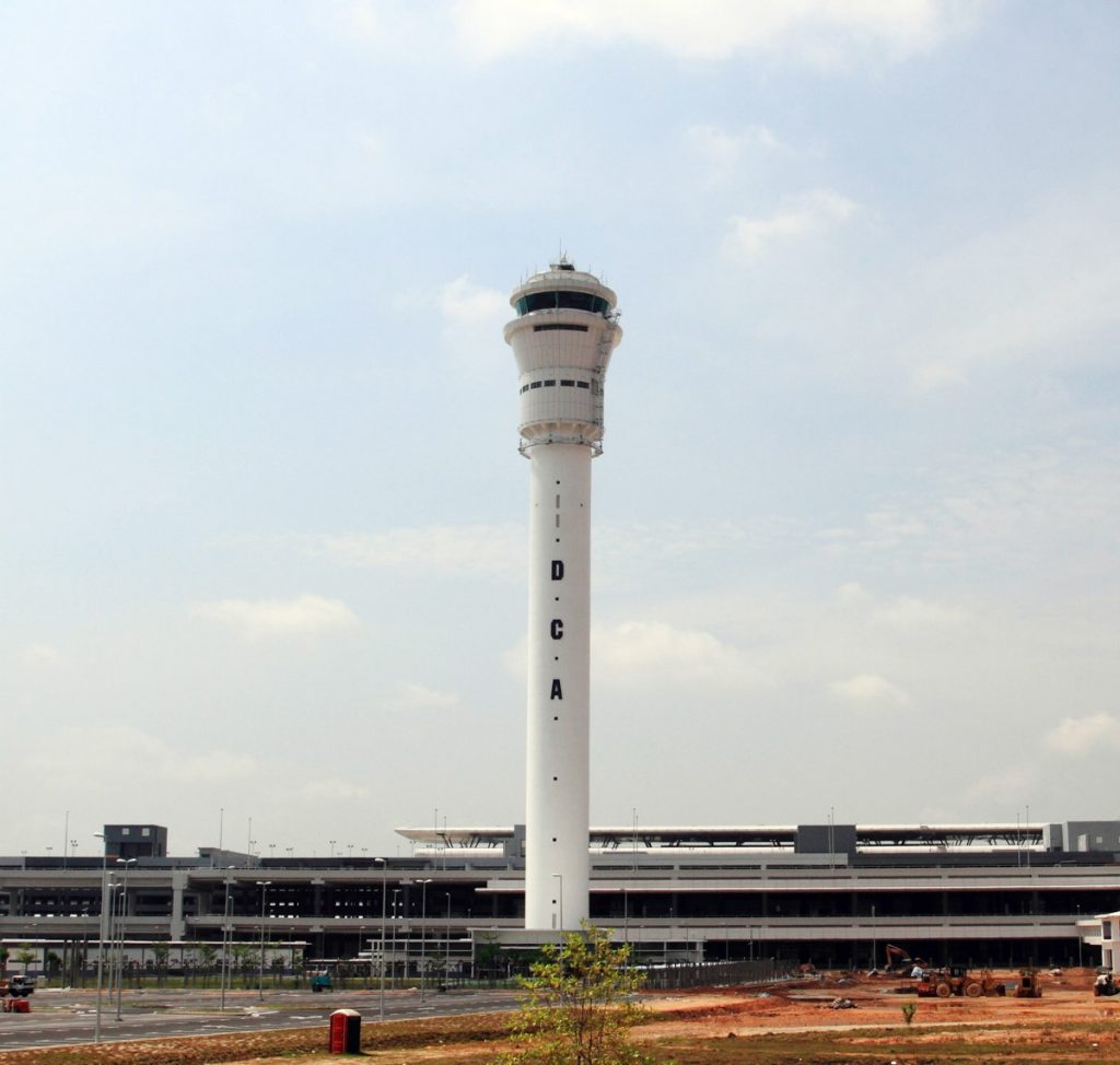 Air Traffic Control Tower, Parallel Taxiway to Runaway and Integrated ...